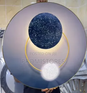 Big Round Crystal Acrylic Wall Decor Frame 65cm