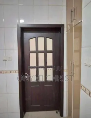 Hard Wooden Door With Glass