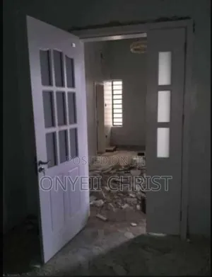 Hard Wooden Door With Glass
