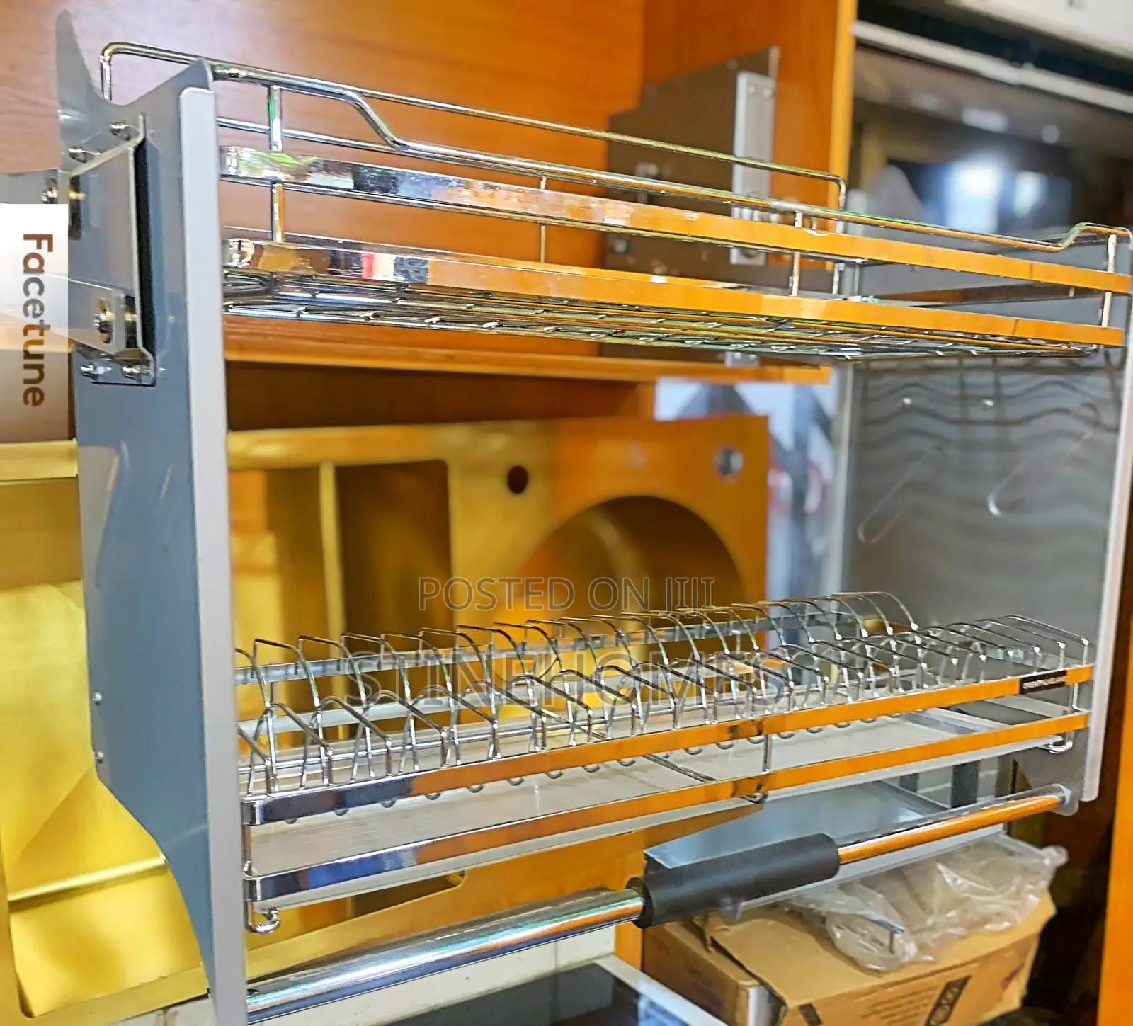 Elevator Pull Down Plate Rack