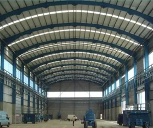 Industrial Warehouse Shed Fabrication, Curved Roof