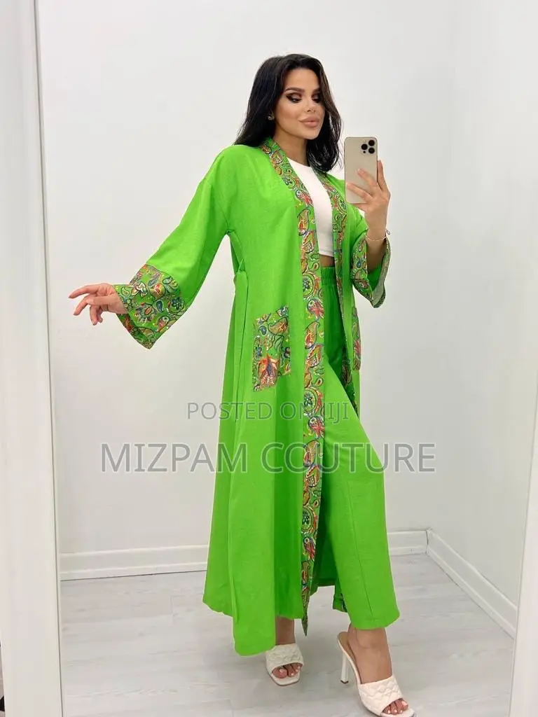 Turkey Two Piece- Kimono Jacket and Trousers