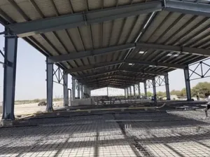 Warehouse Structural Shed Fabrication With Aluminium Wall