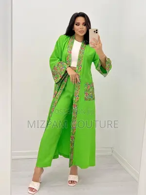 Turkey Two Piece- Kimono Jacket and Trousers