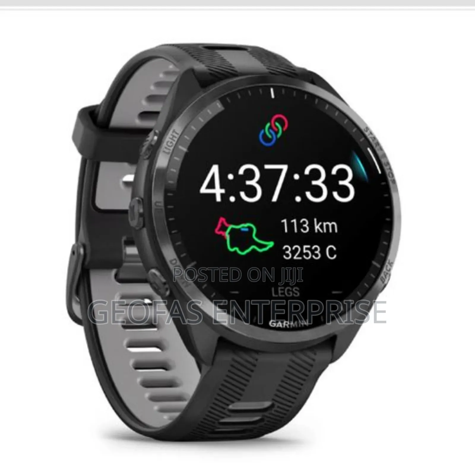 Garmin Forerunner 965 Carbon Gray Titanium Bezel Black Case