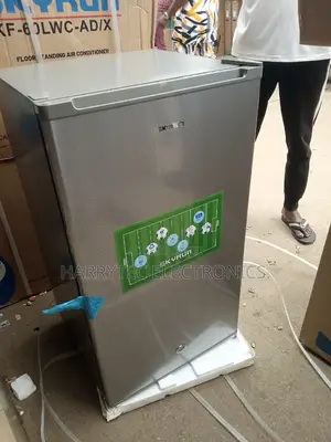 Skyrun Table Top Fridge 100 Litrs Silver Color With 2 Years