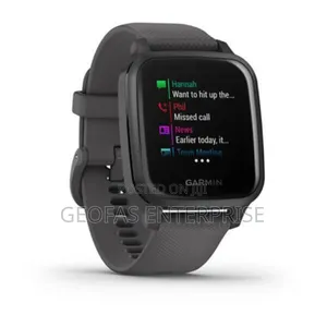 Garmin Venu Sq - Slate Aluminium Bezel With Silicone Band