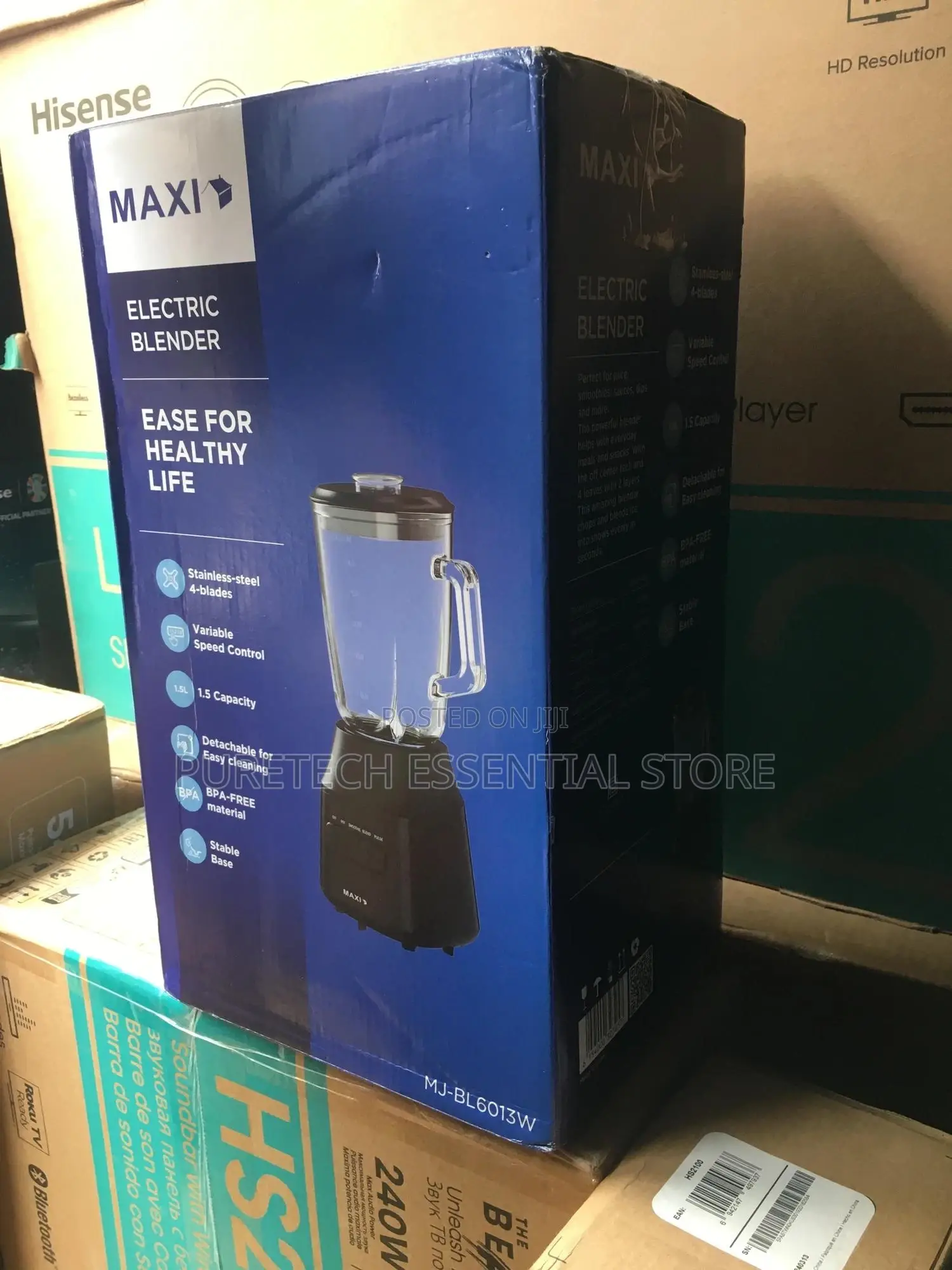 Maxi Electric Blender And Grinder 601watt