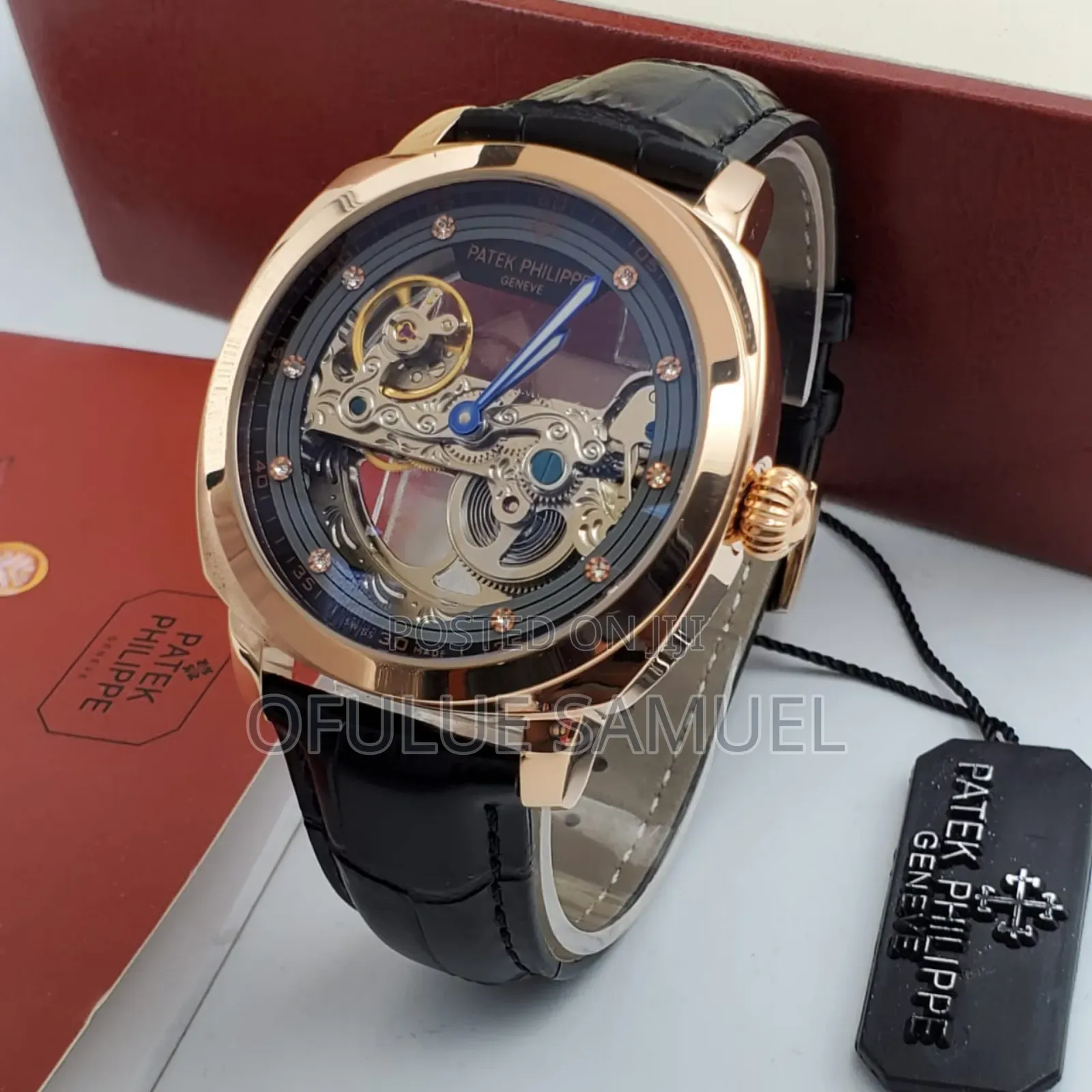Patek Leather Wristwatch