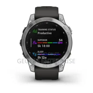 Garmin Fenix 7, Standard Edition - Silver With Graphite Band