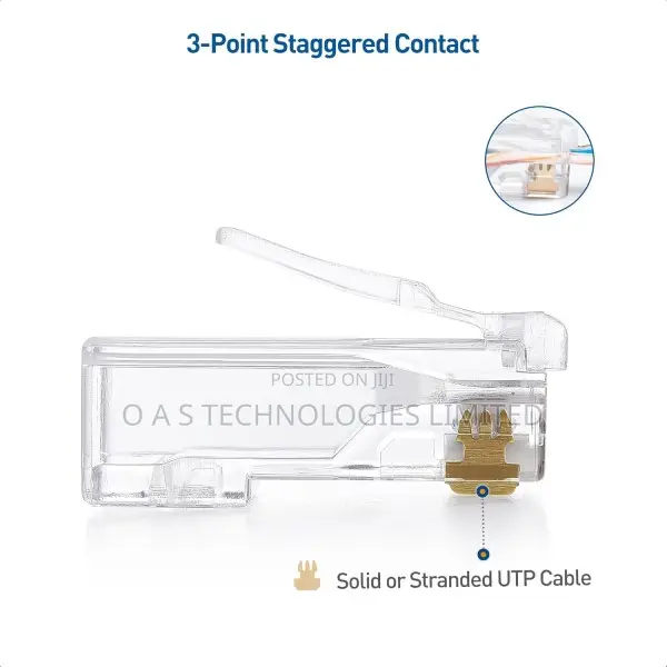 Cable Matters 100-Pack Cat 6 Pass Through Rj45 Connectors (C