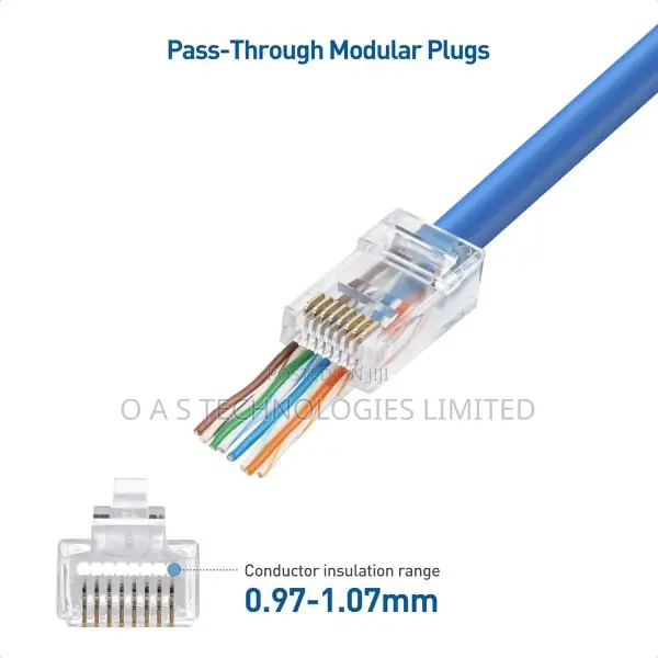 Cable Matters 100-Pack Cat 6 Pass Through Rj45 Connectors (C