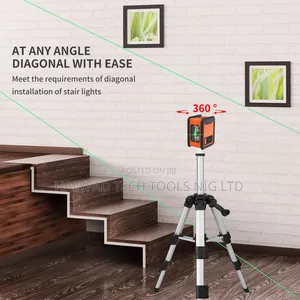 2 Lines Laser Level Distance Meter With Standing