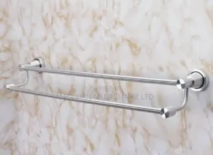 Double Rail Towel Dryer - Silver X70cm
