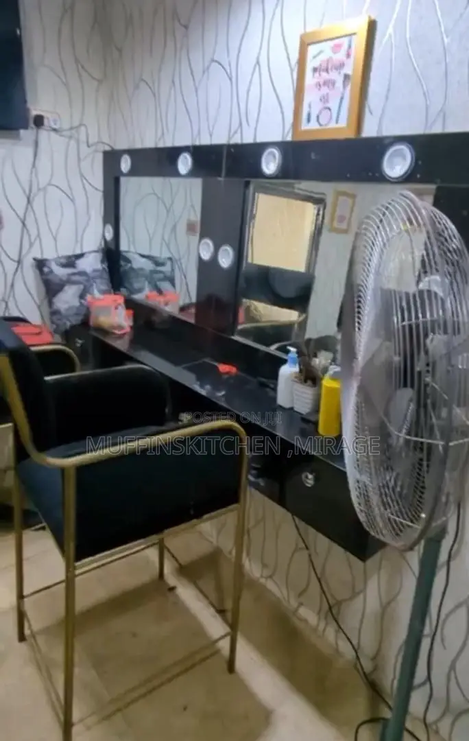 Makeup Chairs and Mirror