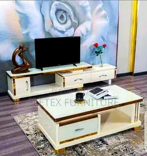 Quality Adjustable TV Stand With Center Table