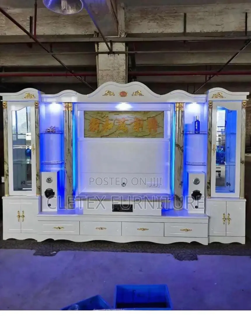 Quality TV Wall Unit With Sound System