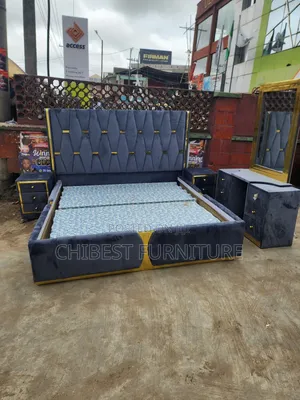 Quality 6by6 Complete Set of Upholstery Padded Bed