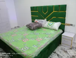 Green 6 by 6 Padded Bed Available for Sale