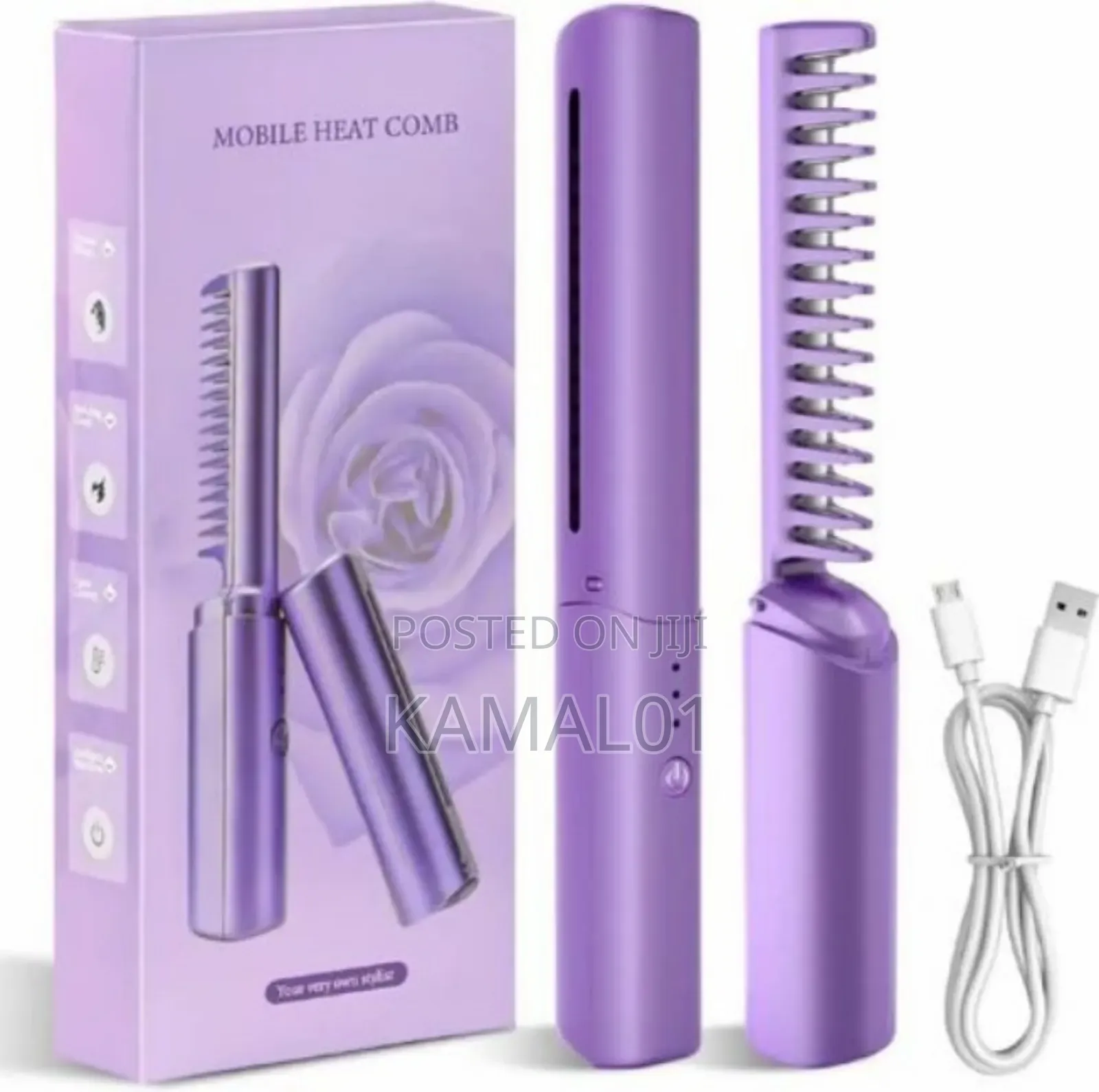 2 in 1 Rechargeable Hair Straightner Comb