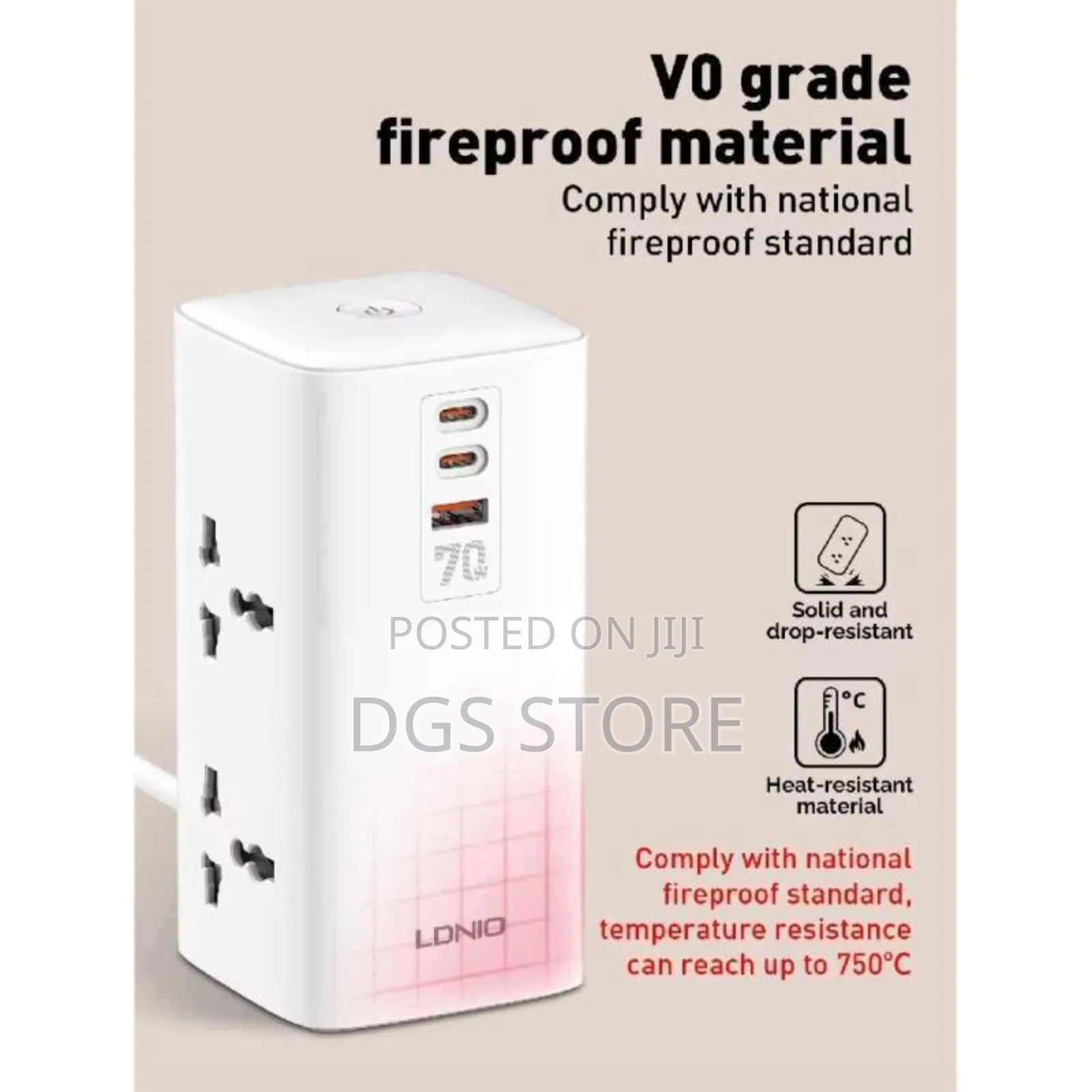 Ldnio Tower Extension Power Socket Sc4383 70w
