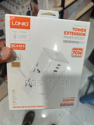 Ldnio Tower Extension Power Socket Sc4383 70w