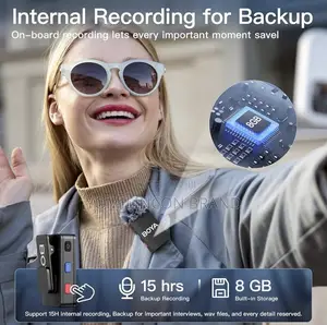 BOYAMIC All-in-One Wireless Microphone Onboard Recording