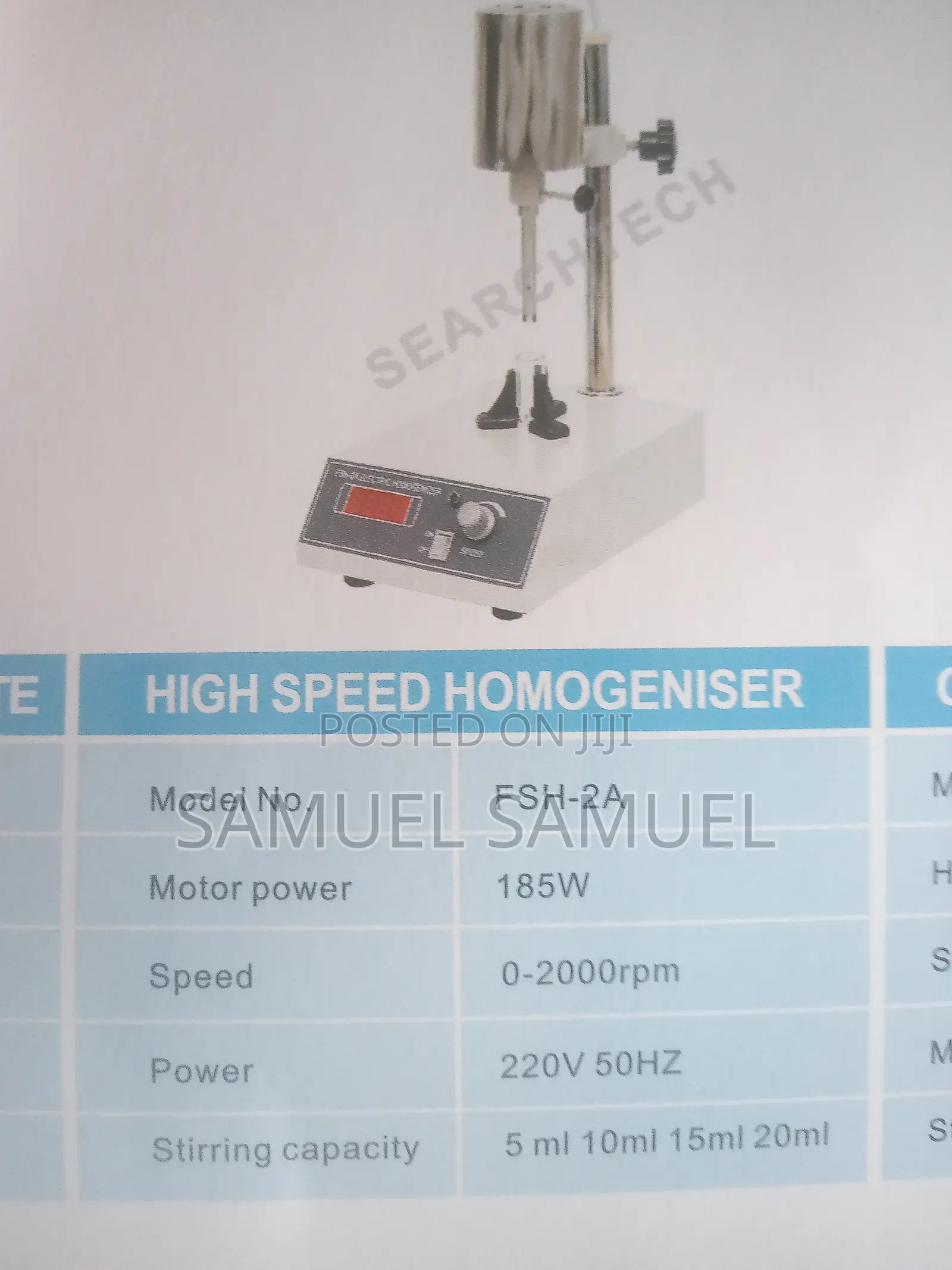 Homogenizer High Speed Model SH-2