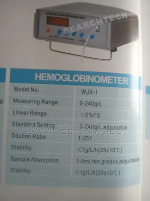 Hemoglobin Meter Automatic HEMOGLOBINOMETER WJX-1