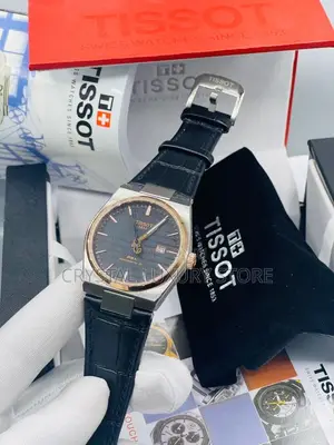 Tissot Quality Luxury Genuine Leather Strap Men Wristwatch