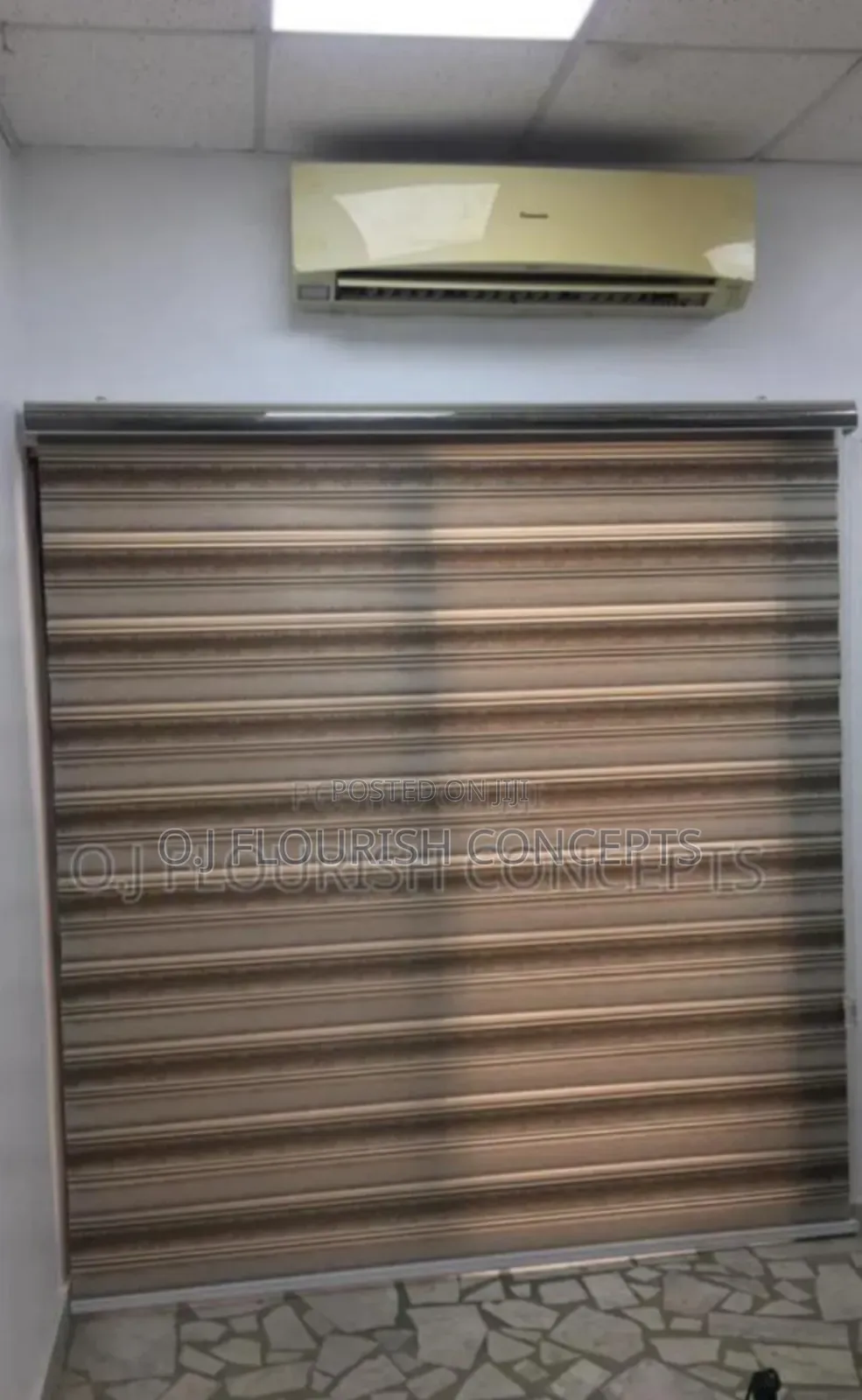 Full Brown Window Blinds