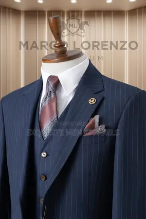 Official Turkish Slim Fit Stripe Suit for Men Wears