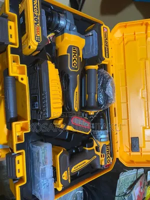 20v Ingco Cordless Combo Set 20v 2 In1 (Drill Angle Grinder)