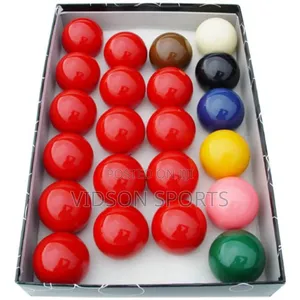 Snooker Balls With Colored Balls
