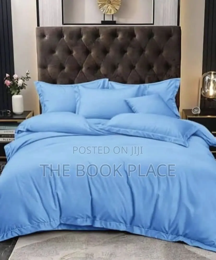 Sky Blue Bedsheet With Pillow Case