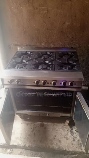 Industrial 6 Burner Gas Cooker With Oven