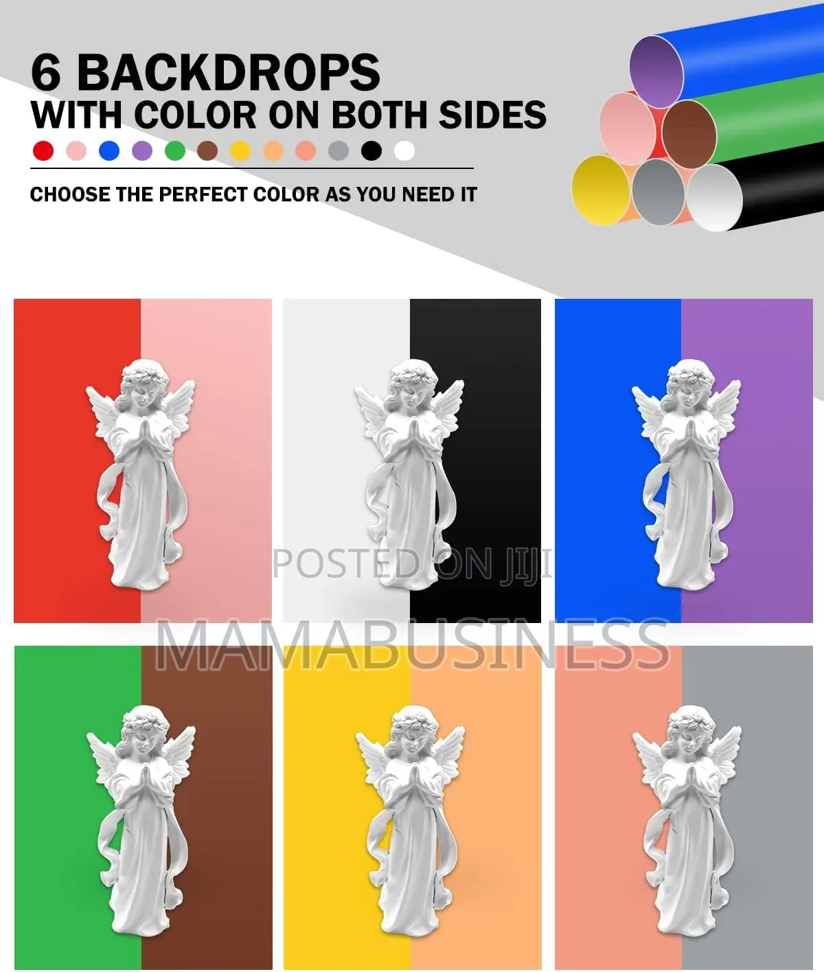 Puluz 25cm Foldable Led Photo Studio Box With 12 Backgrounds