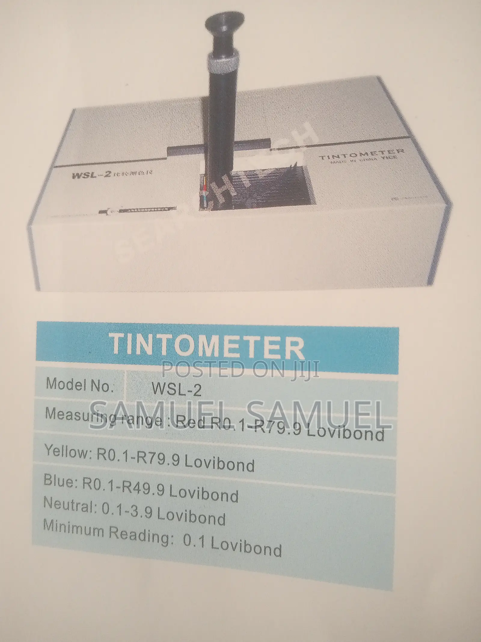 Tintometer Model: WSL-2