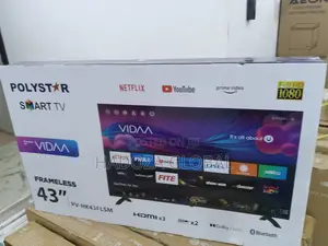 The Excellent Polystar 43 Inches Smart Tv -new