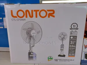 Lontor Water Mist Rechargeable Fan 16inch
