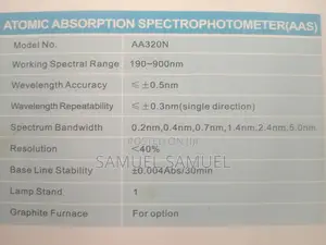 Atomic Absorption Spectrometer (AAS Model:AA320N)