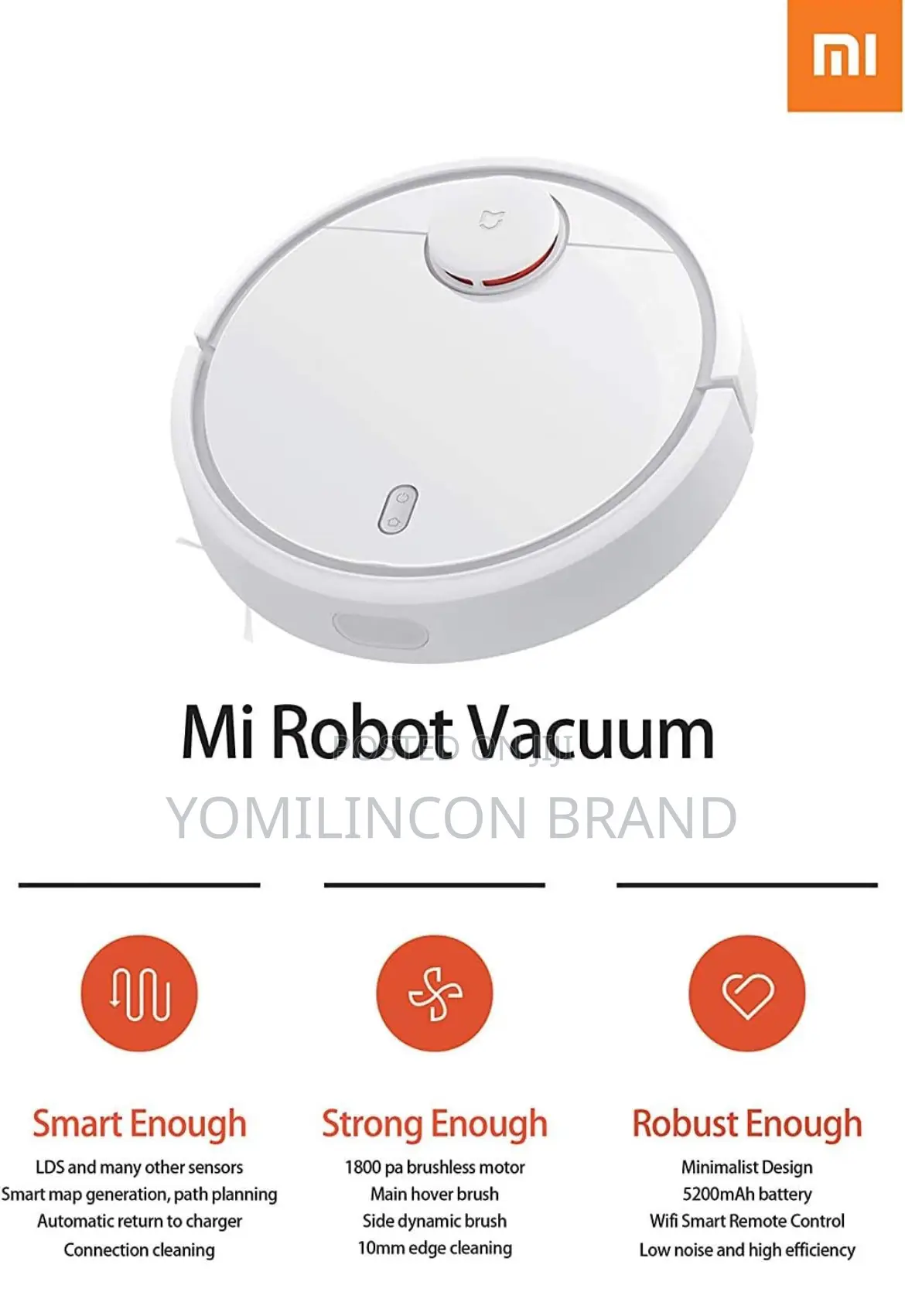 Mi Robot Vacuum Cleaner, White