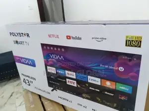 Modern Polystar 43" Smart Tv -Brand New