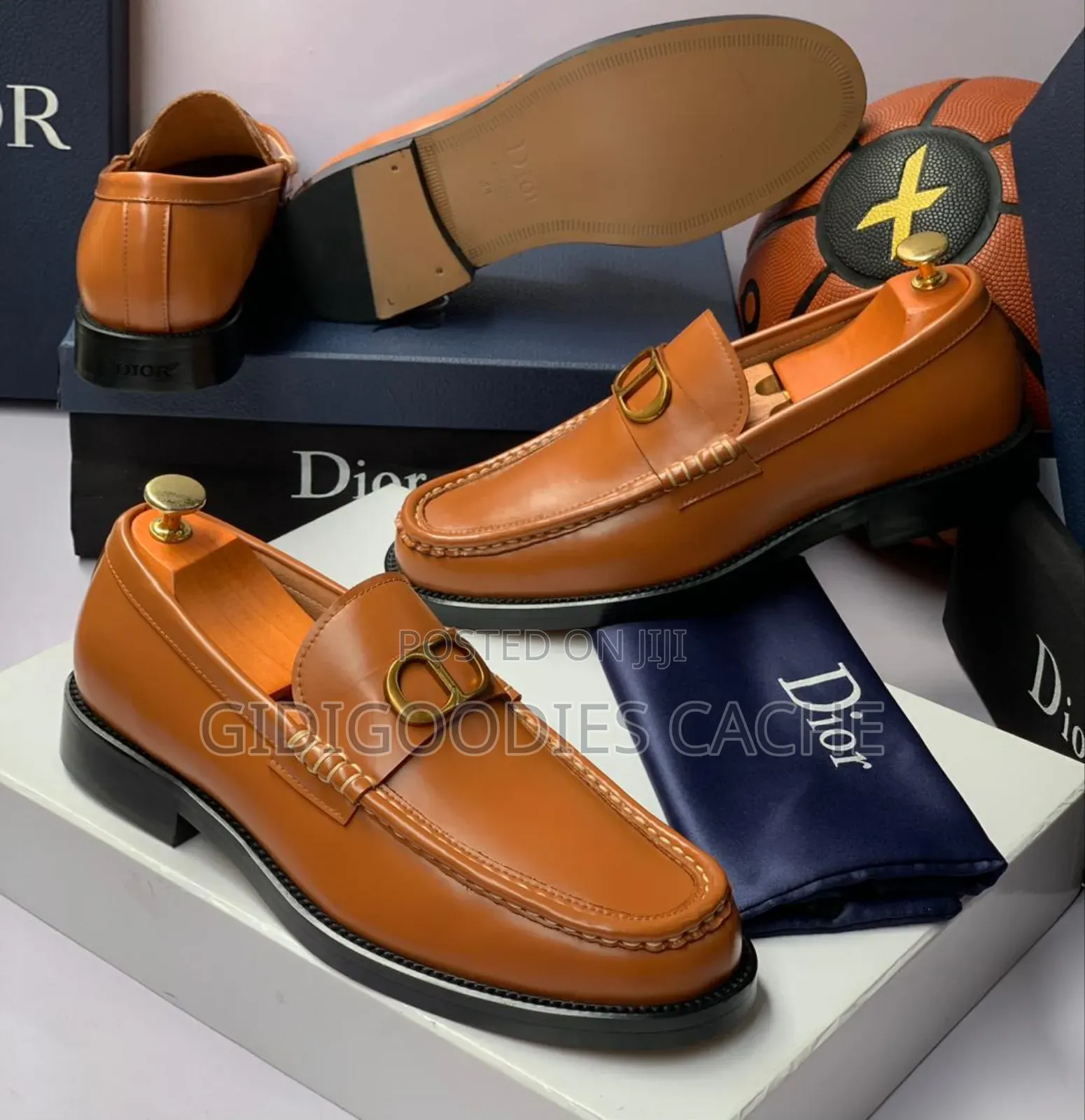 Brown Dior Loafers
