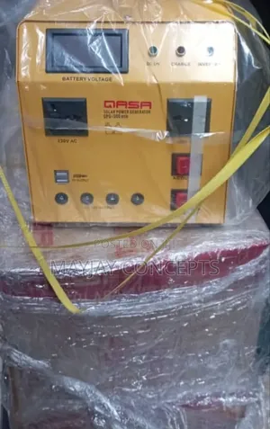 300w Qasa Solar Generator+Panel for Tv/Laptop/Fan/Iron/Cooke