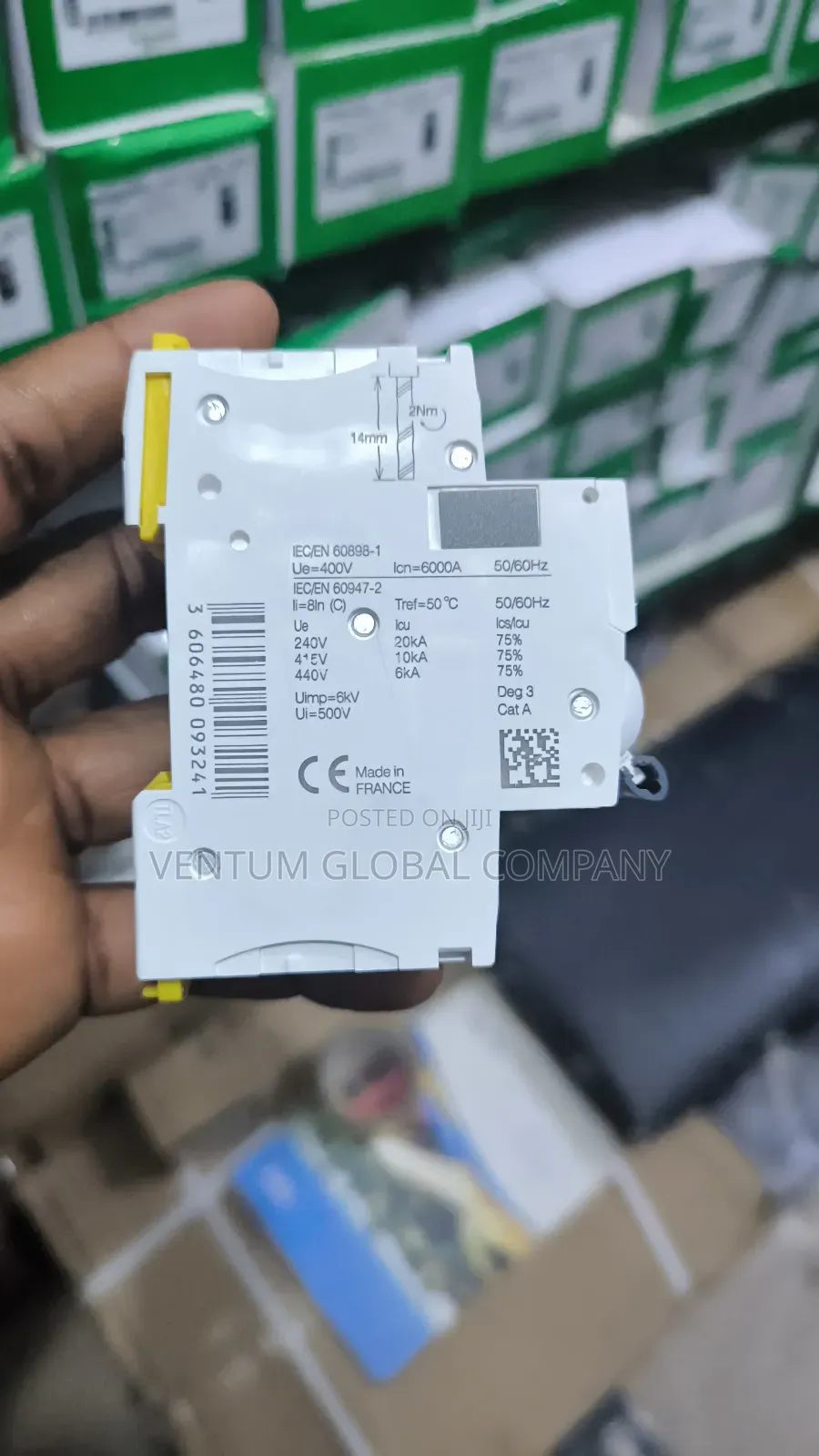Direct Current Circuit Breaker 2pole 500-1000v