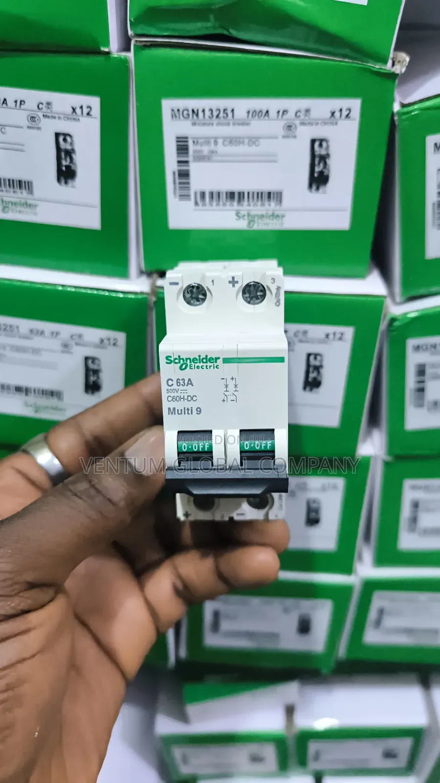 Direct Current Circuit Breaker 2pole 500-1000v