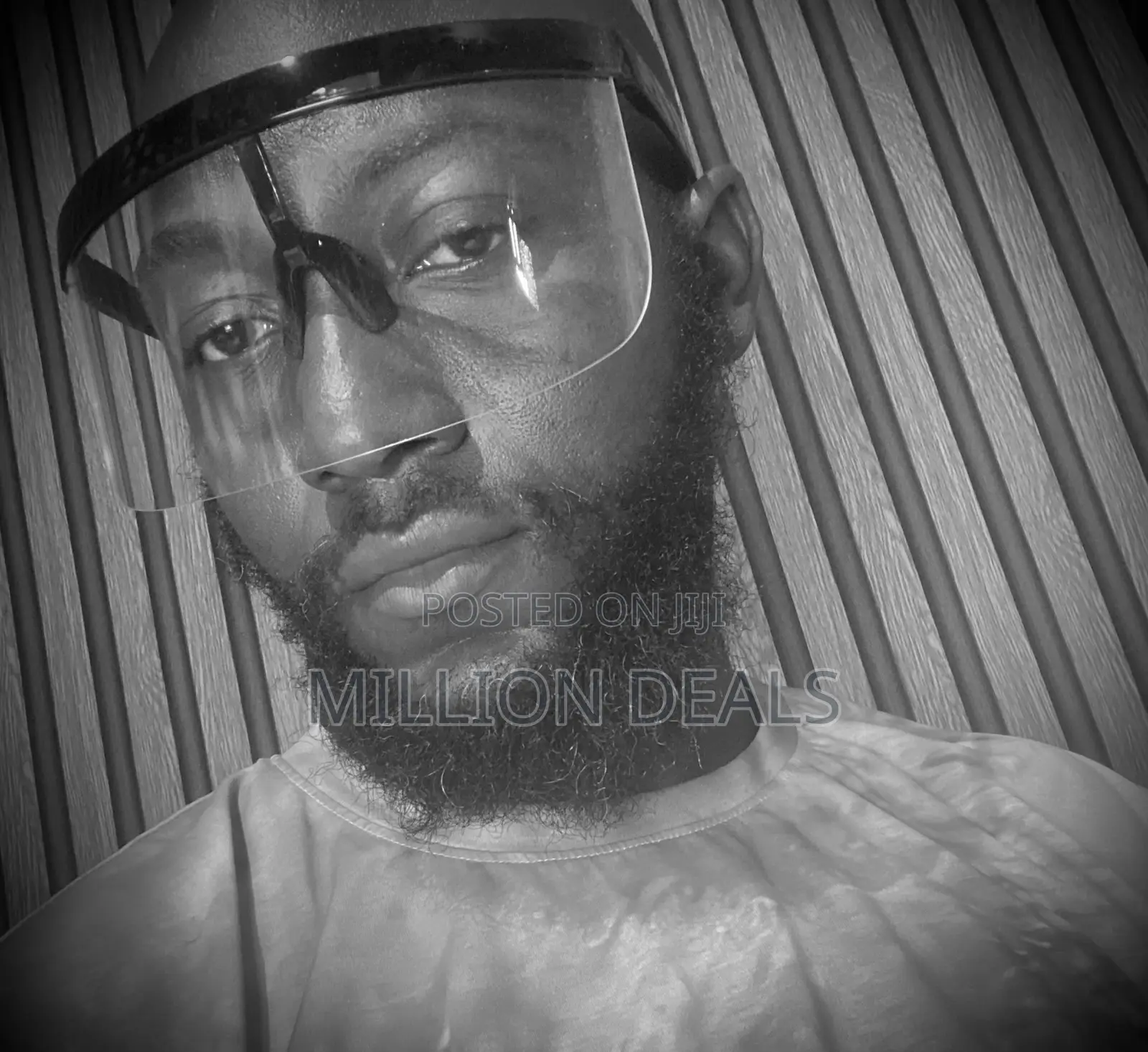 See Through Stylish Unique Men’S Shield Glasses