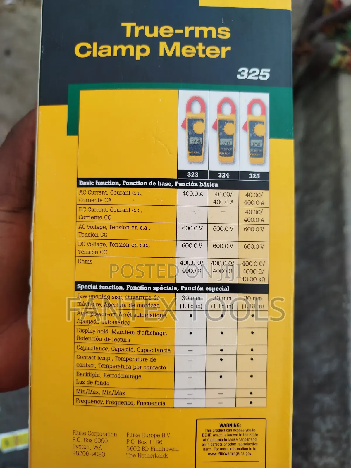Fluke Clamp Meter 325