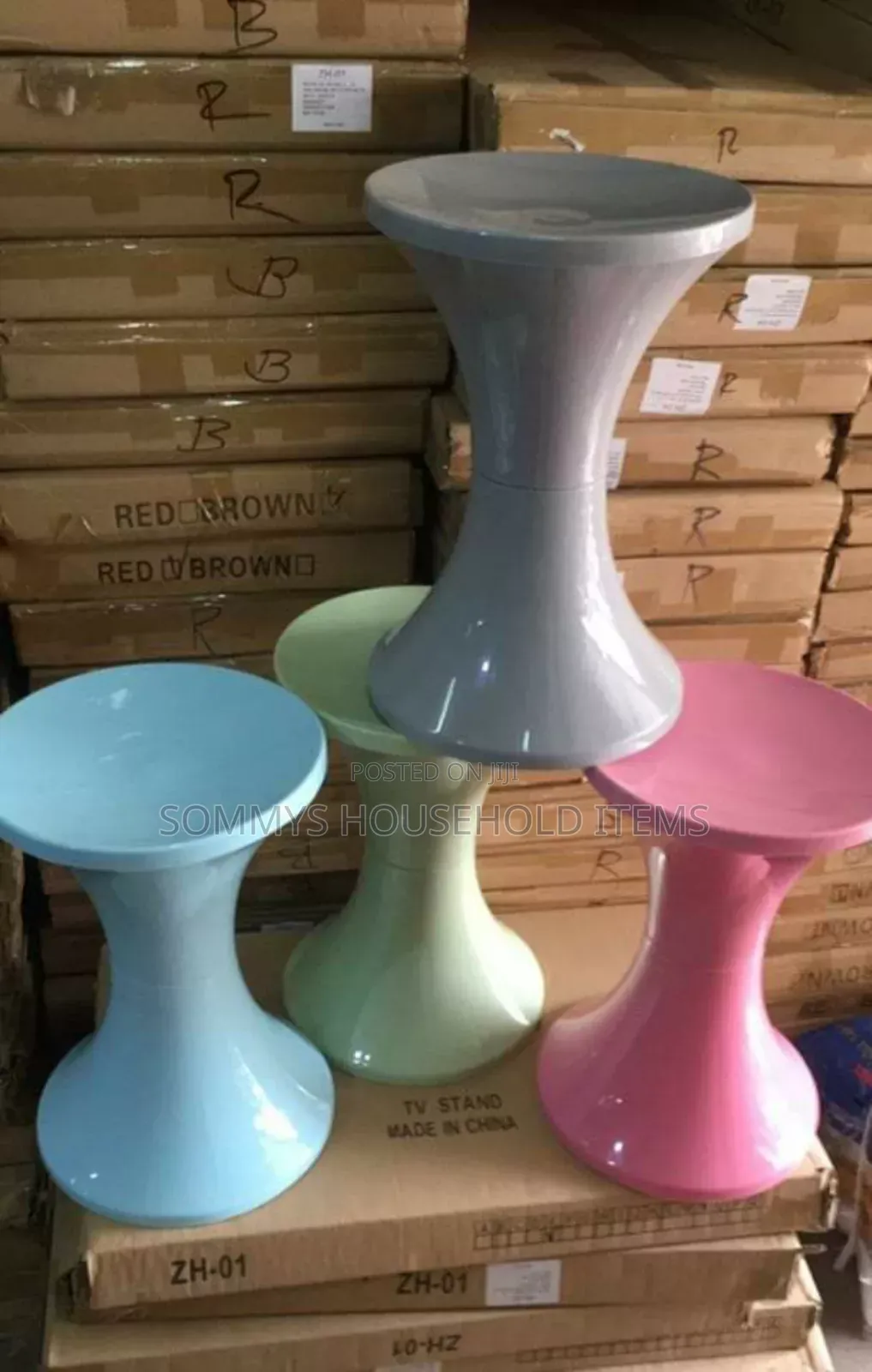 Honey Side Stackable Plastic Stool